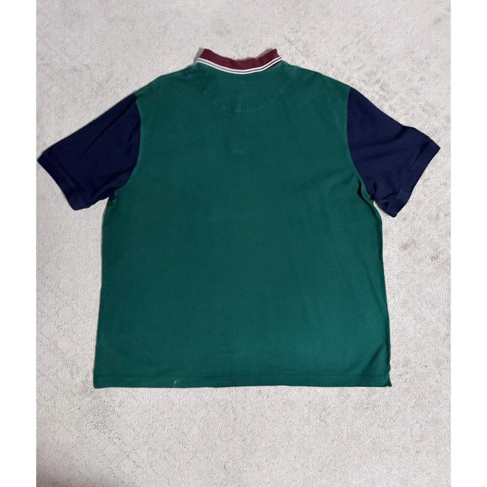 Banana Republic Blue and Green Polo Shirt